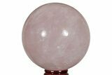 Polished Rose Quartz Sphere - Madagascar #210239-1